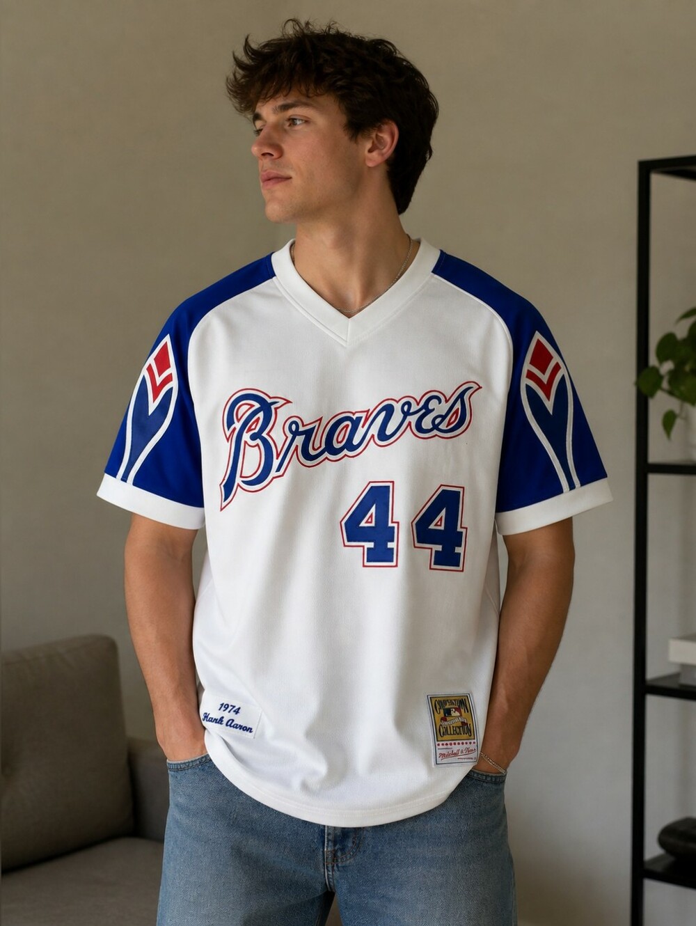 Mitchell & Ness Atlanta Braves 1974 Hank Aaron #44